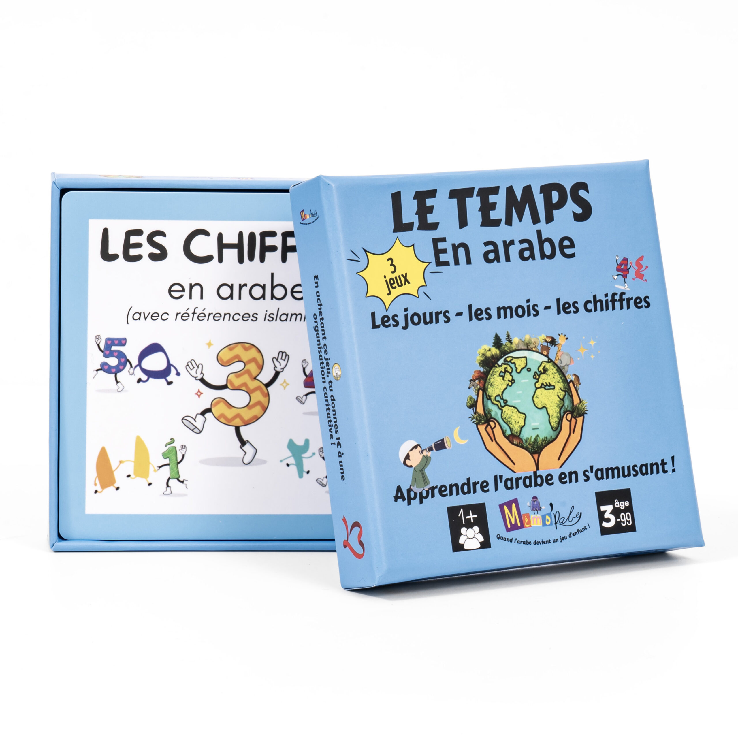Jeux de cartes : Le temps en arabe (trio de jeux) – Image 3