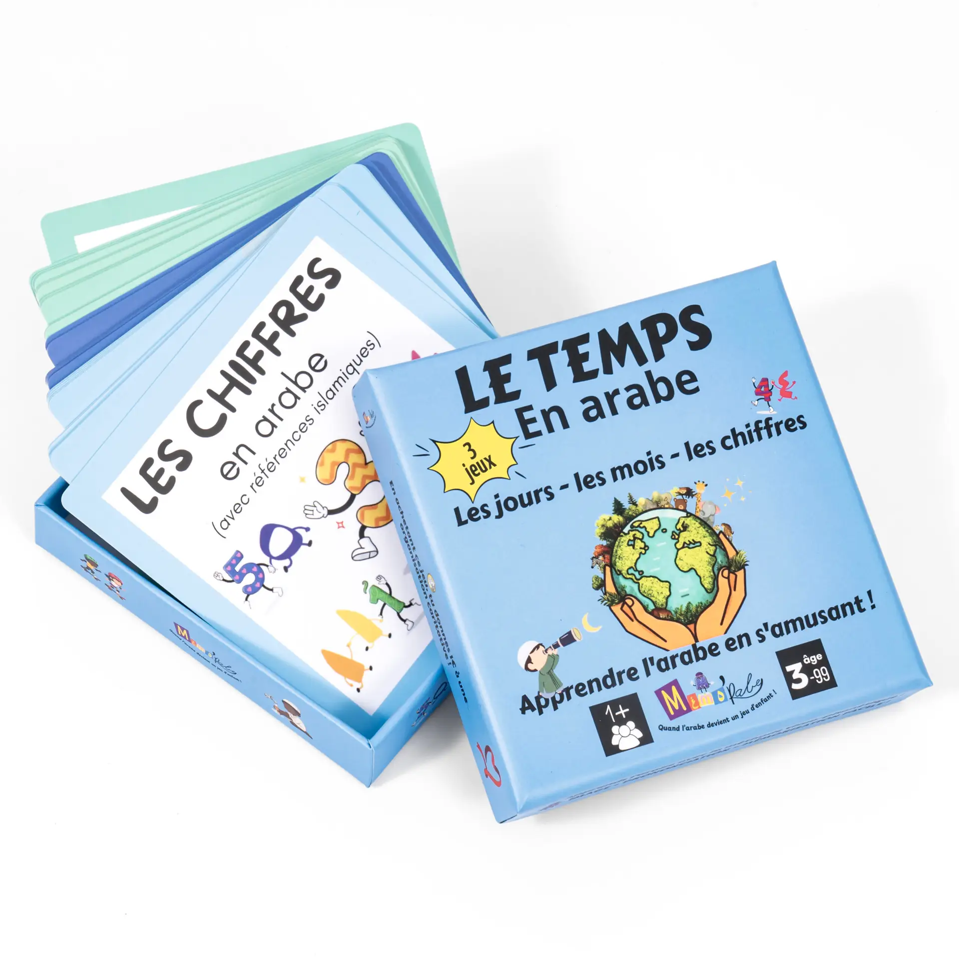 Jeux de cartes : Le temps en arabe (trio de jeux) – Image 6