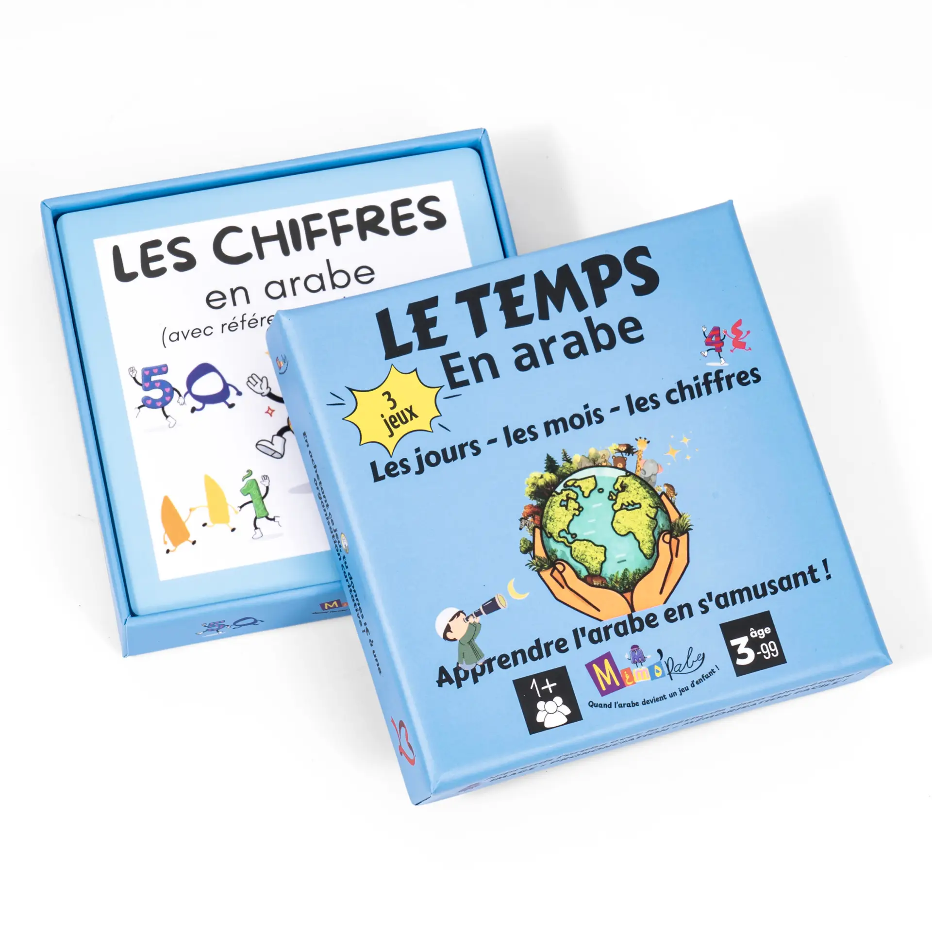 Jeux de cartes : Le temps en arabe (trio de jeux) – Image 8